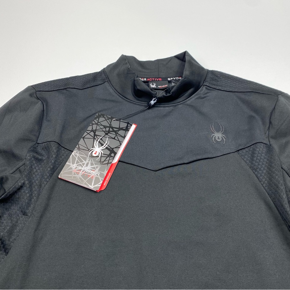 NEW! Men’s Spyder Long Sleeve Athletic T-Shirt Size Medium W/Tags - Picture 2 of 5